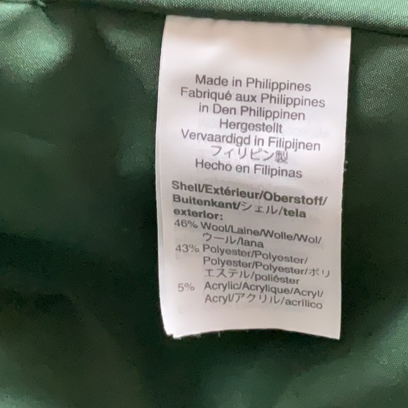 J.Crew Mercantile Vail Wool Blend Parka in Academic Green, size 0 - Picture 8 of 14